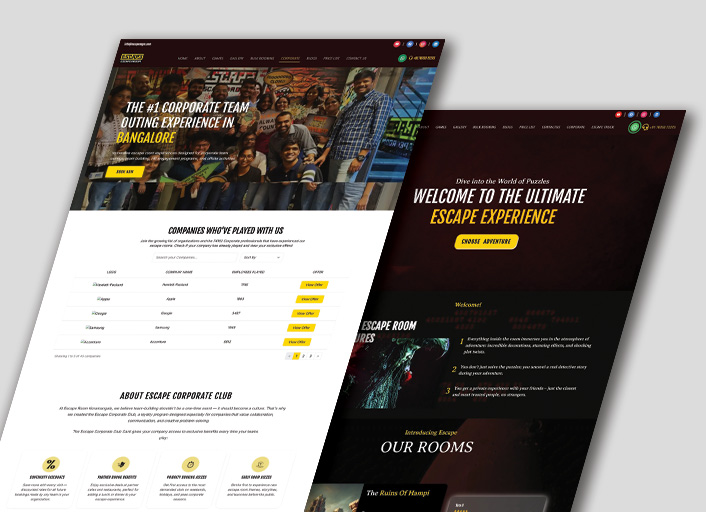 Escape Room Koramangala — Immersive Escape Experience Website