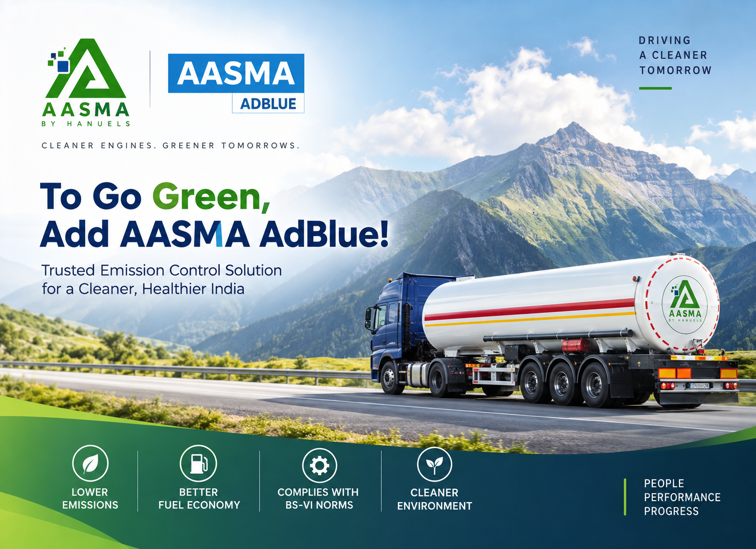 Aasma AdBlue — Product Brochure Design