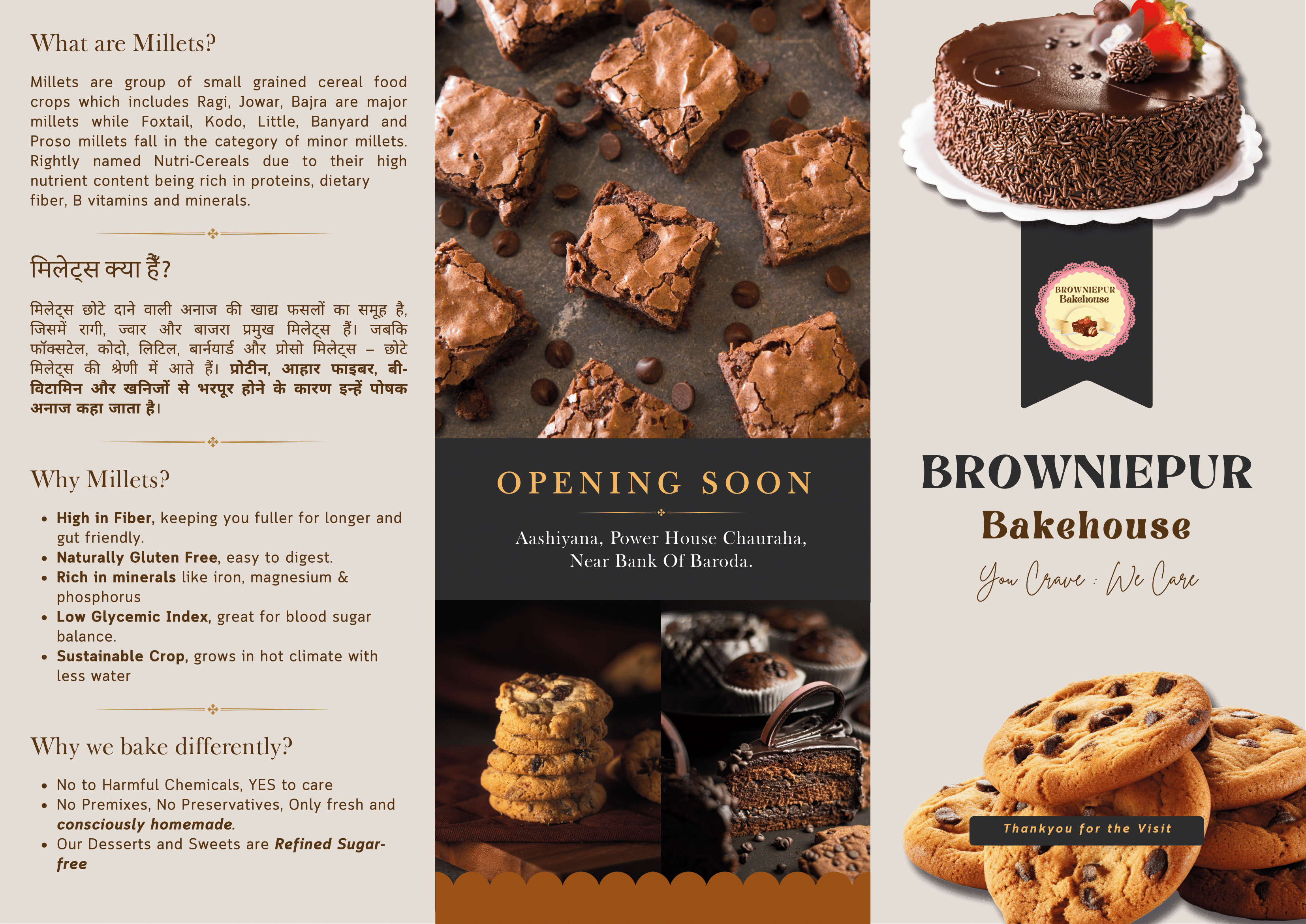 Browniepur Bakehouse Healthy Bakery and Millet Product Catalogue