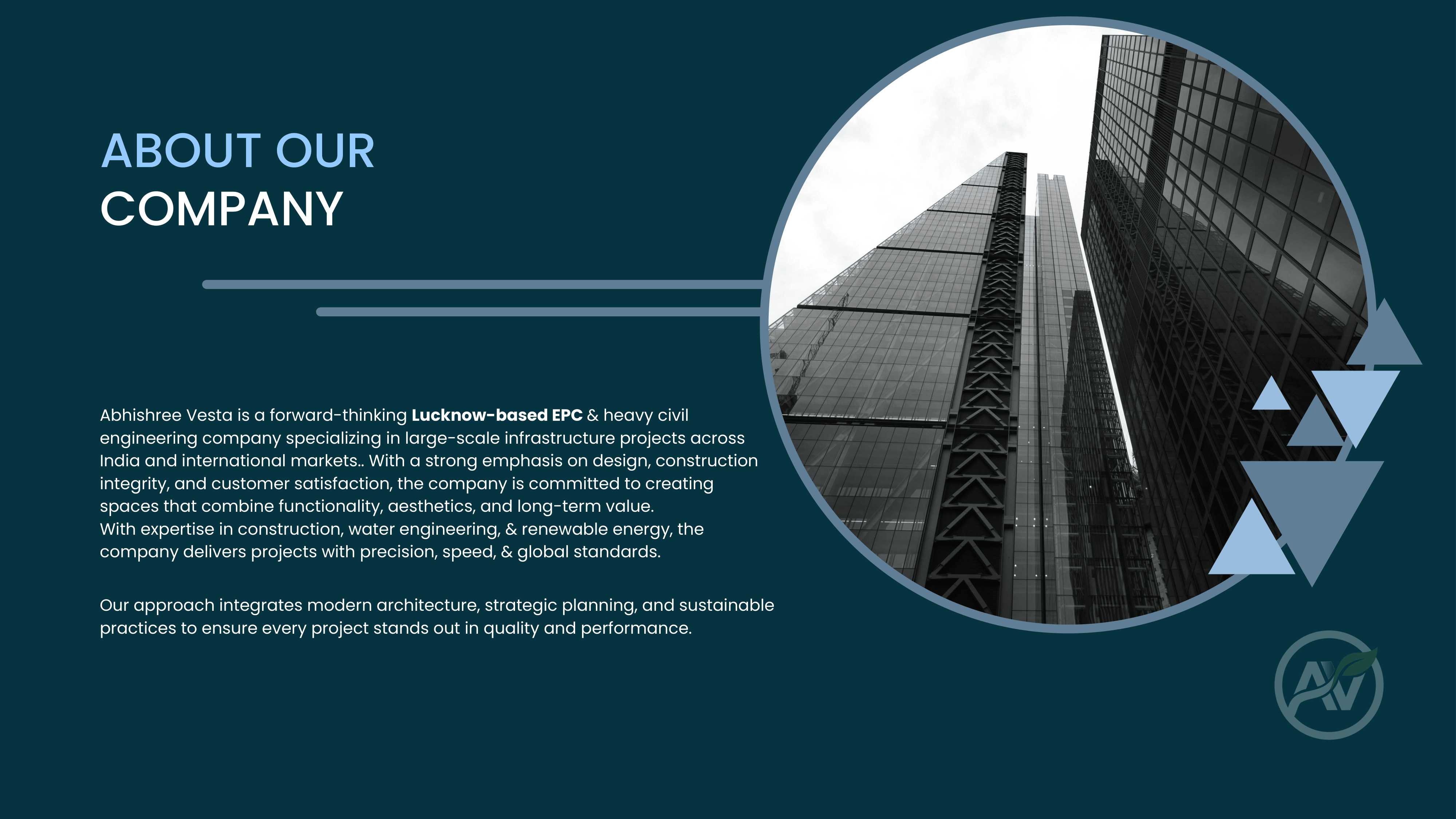 Corporate Company Profile Design for AbhiShree Vesta