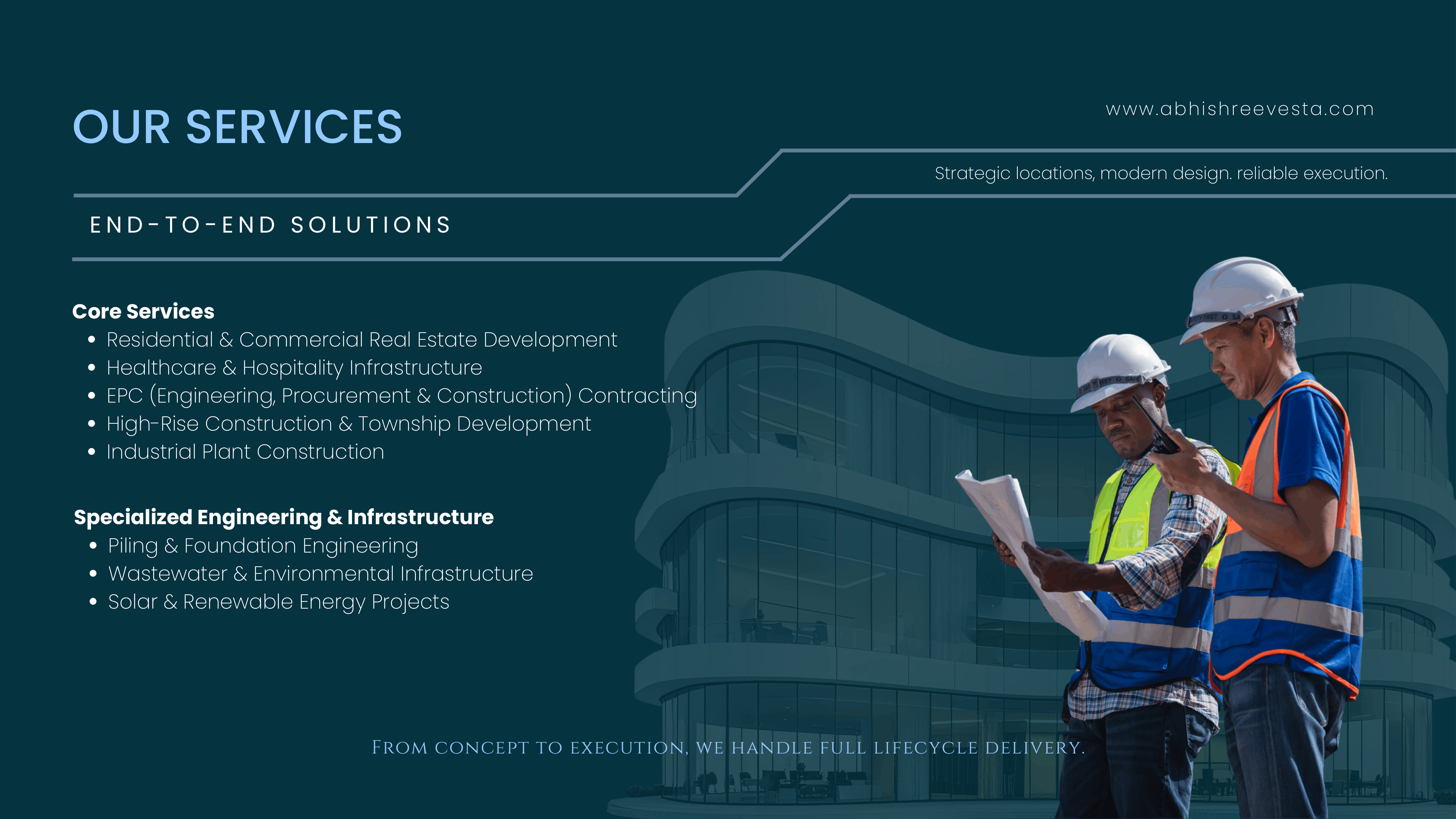 Corporate Company Profile Design for AbhiShree Vesta