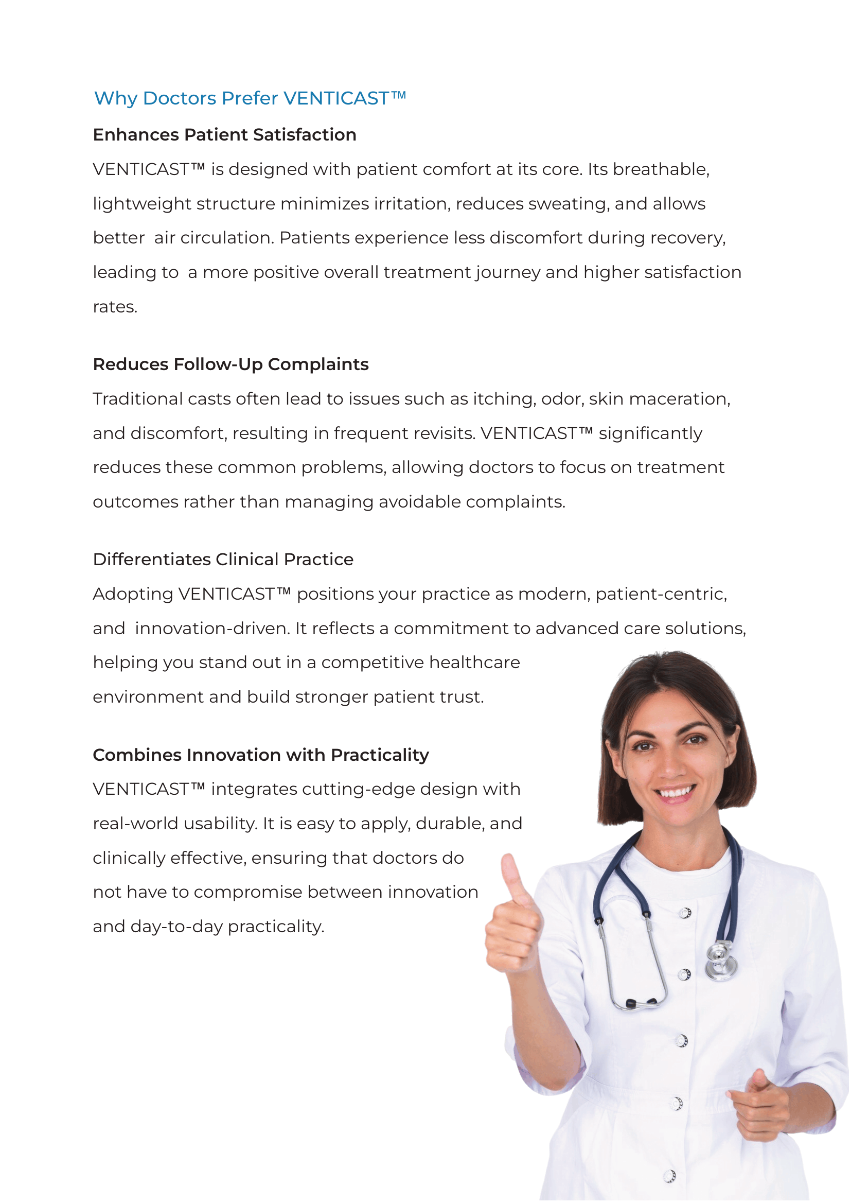 Venticast Orthopedic Product Brochure Design