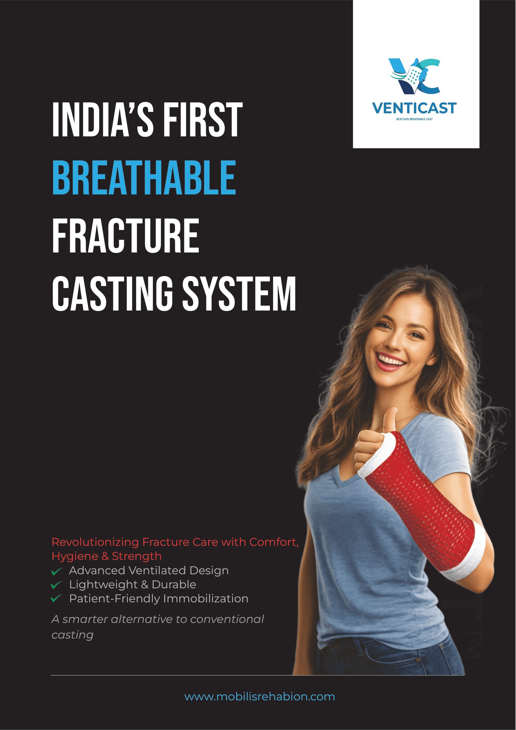 Venticast Orthopedic Product Brochure Design
