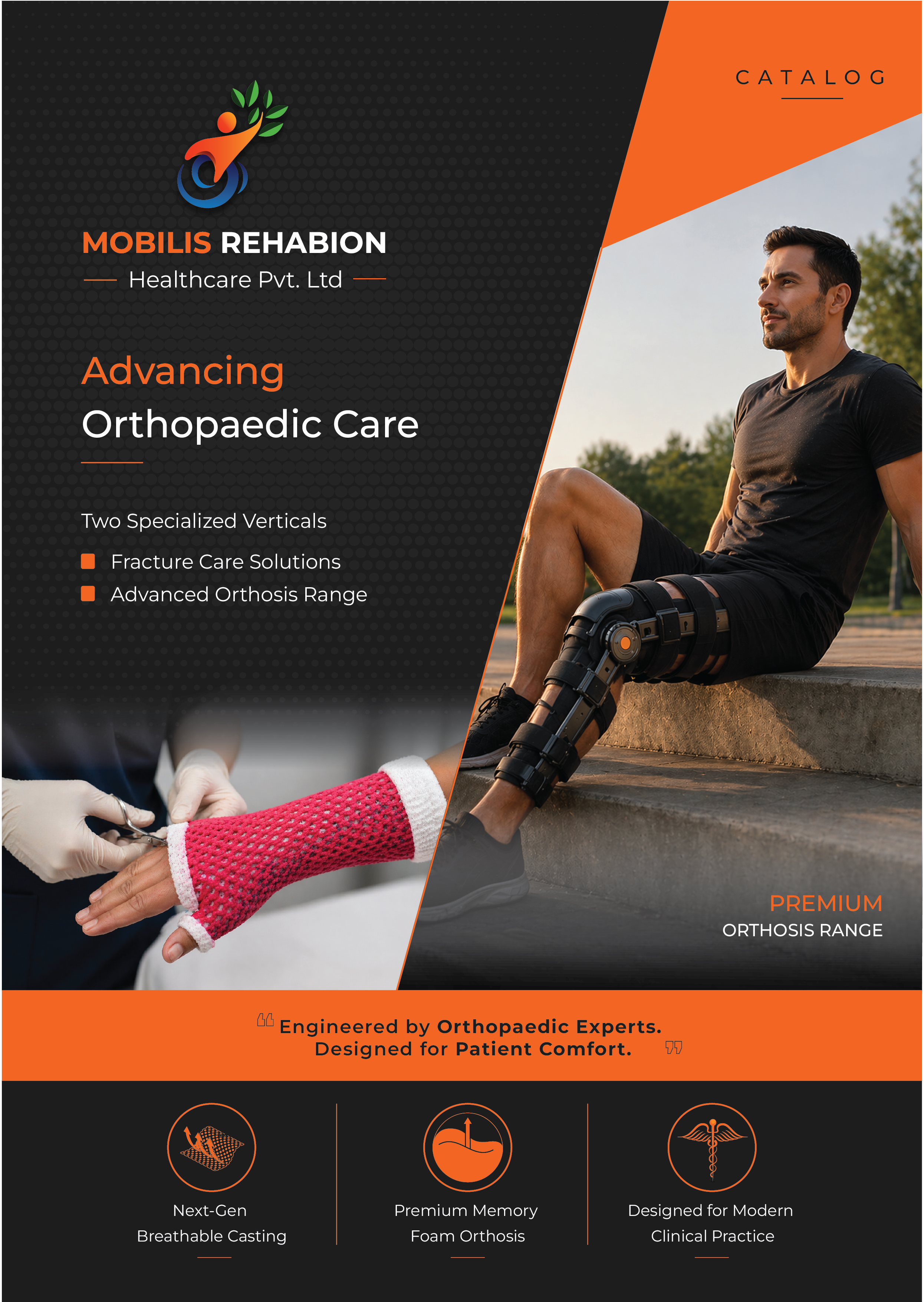 Venticast Orthopedic Product Brochure Design