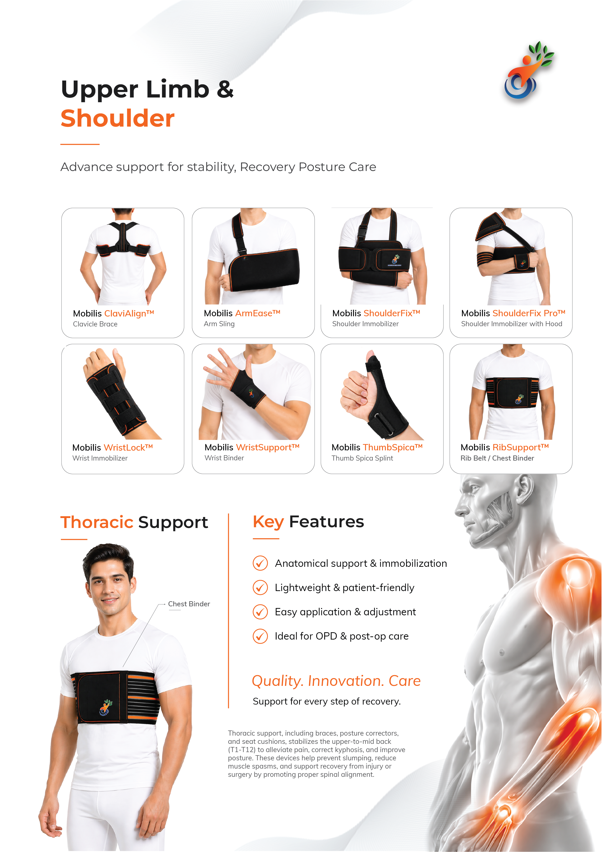 Venticast Orthopedic Product Brochure Design