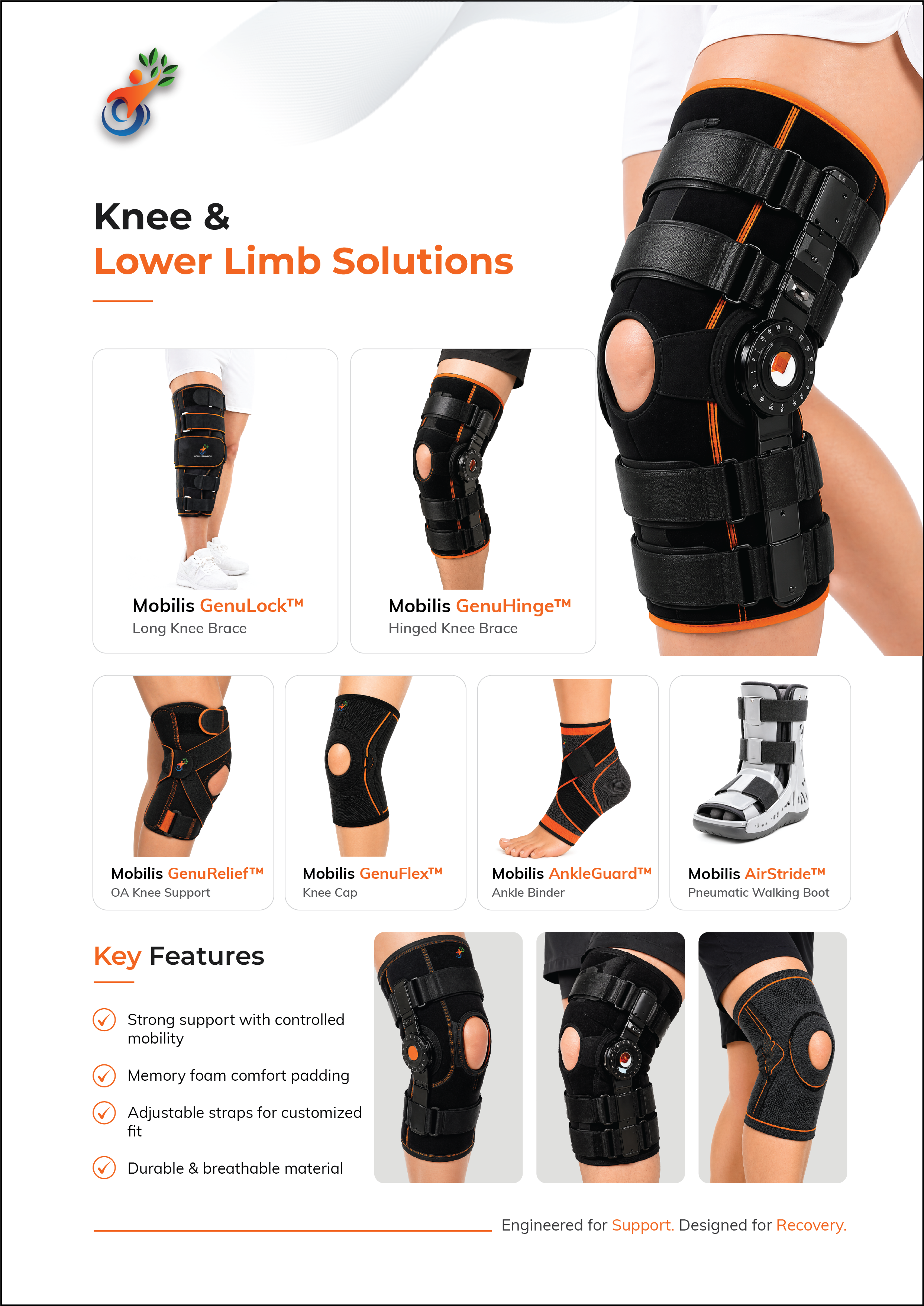 Venticast Orthopedic Product Brochure Design