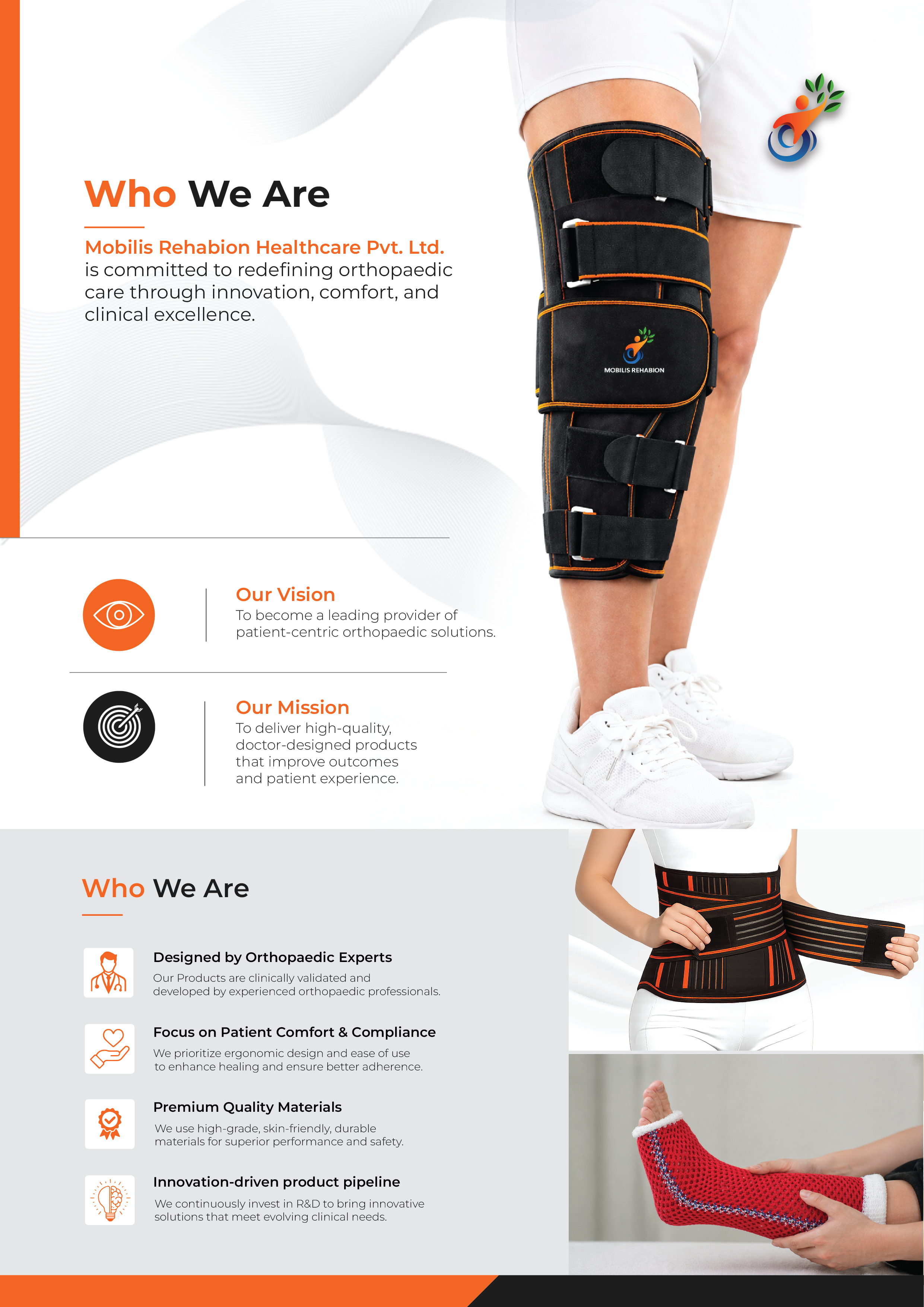 Venticast Orthopedic Product Brochure Design