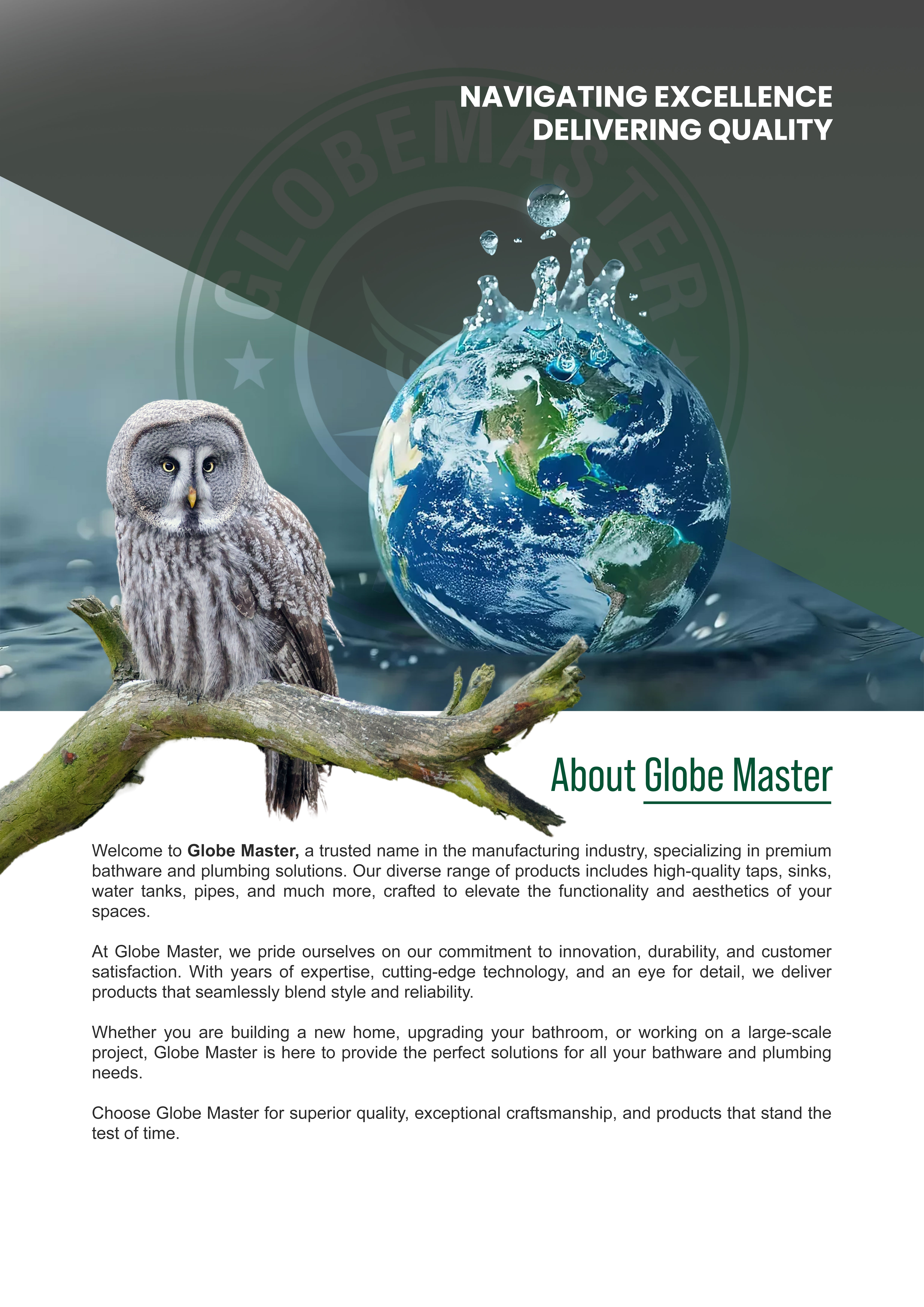 GlobeMaster Product Brochure Design