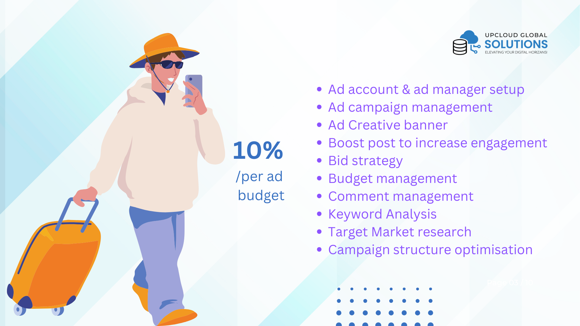 UpCloud Global Solutions Company Profile Design