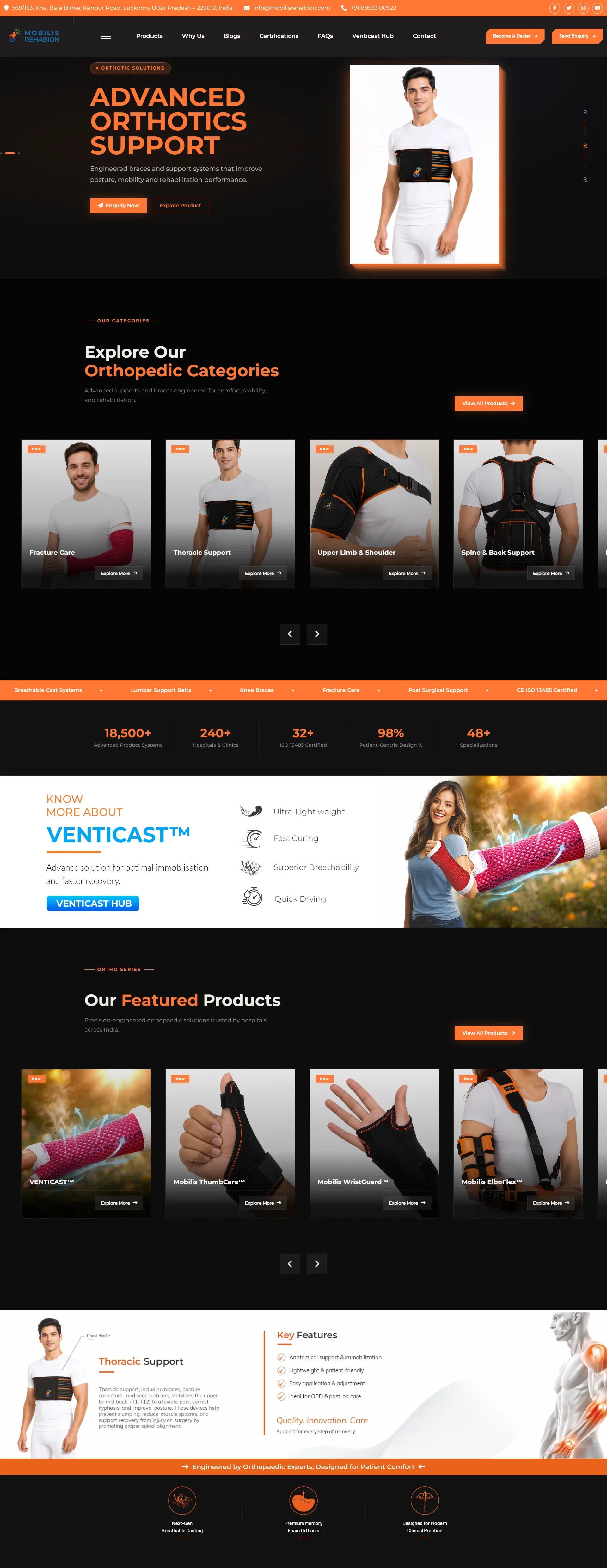 Mobilis Rehabion — Orthopedic Healthcare Corporate Website