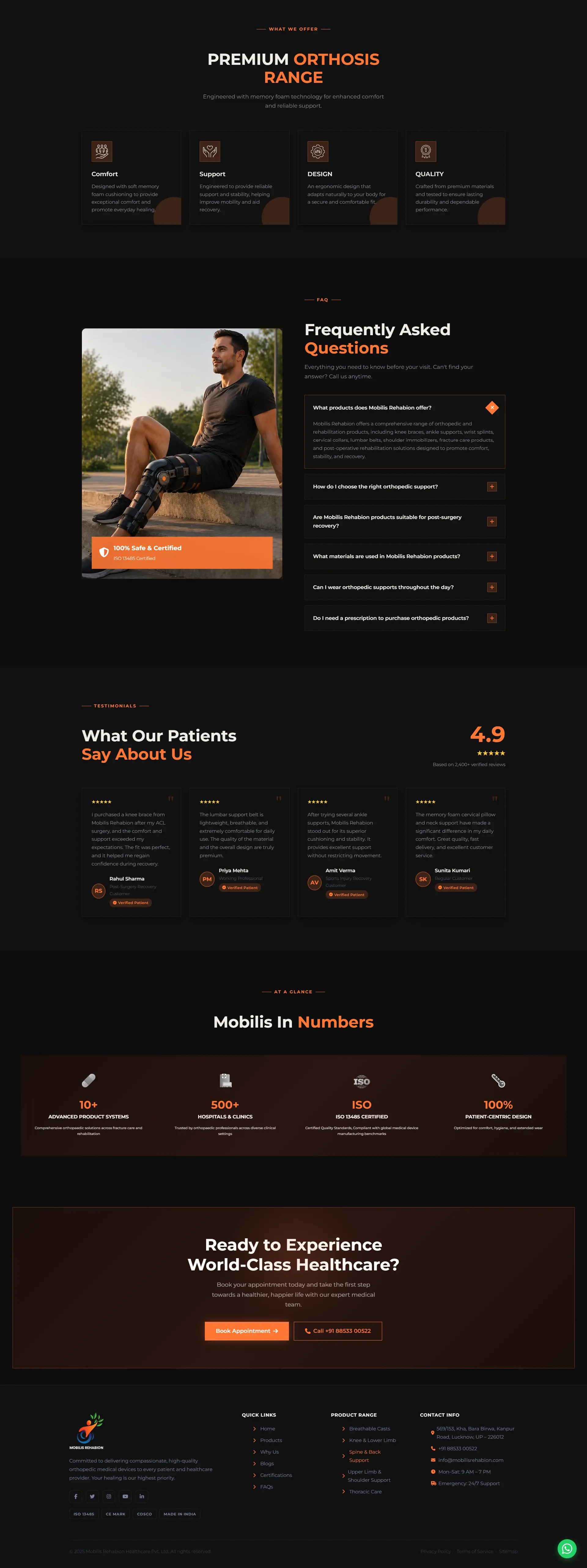 Mobilis Rehabion — Orthopedic Healthcare Corporate Website