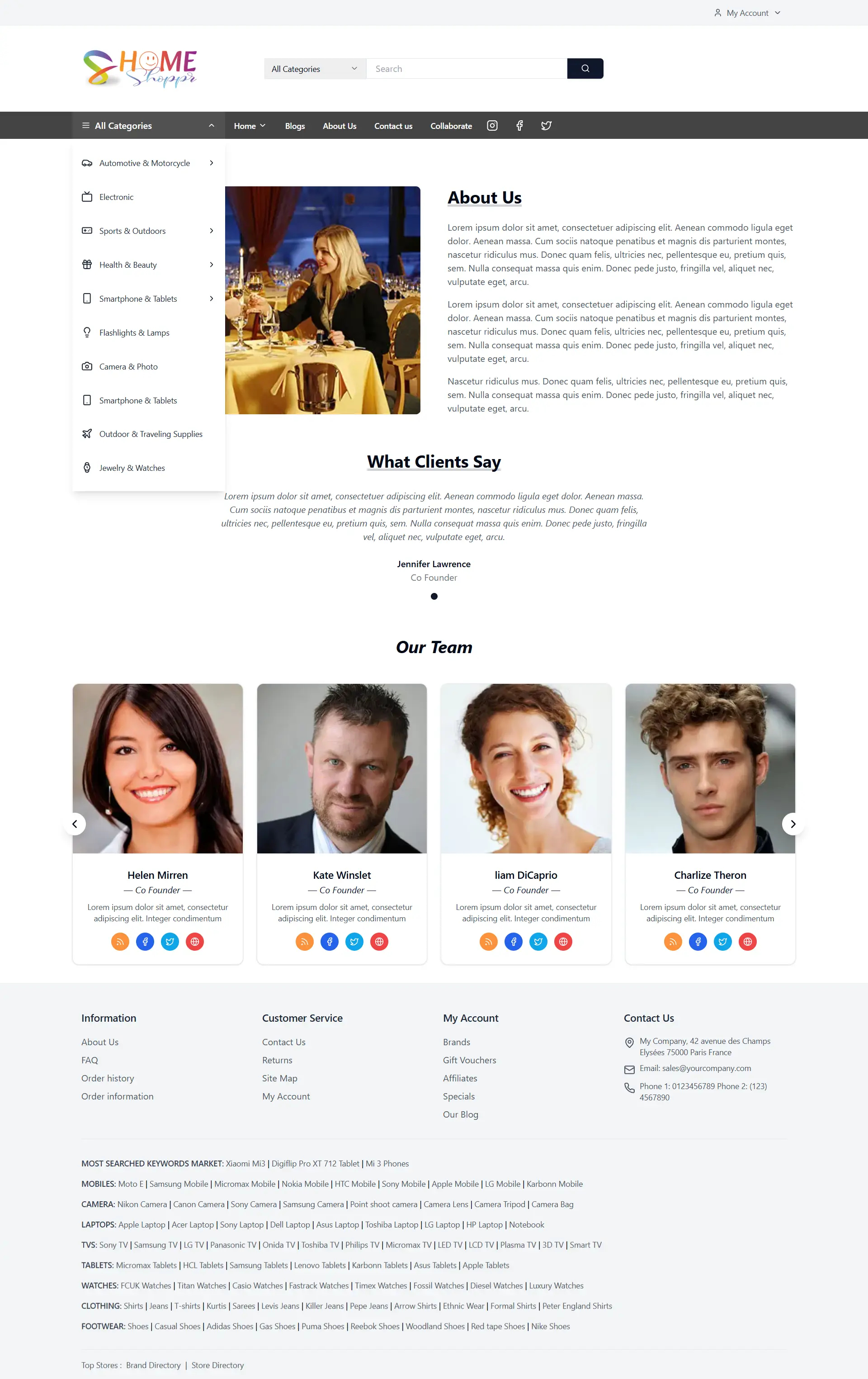 Home Shoppr — Affiliate eCommerce Marketplace