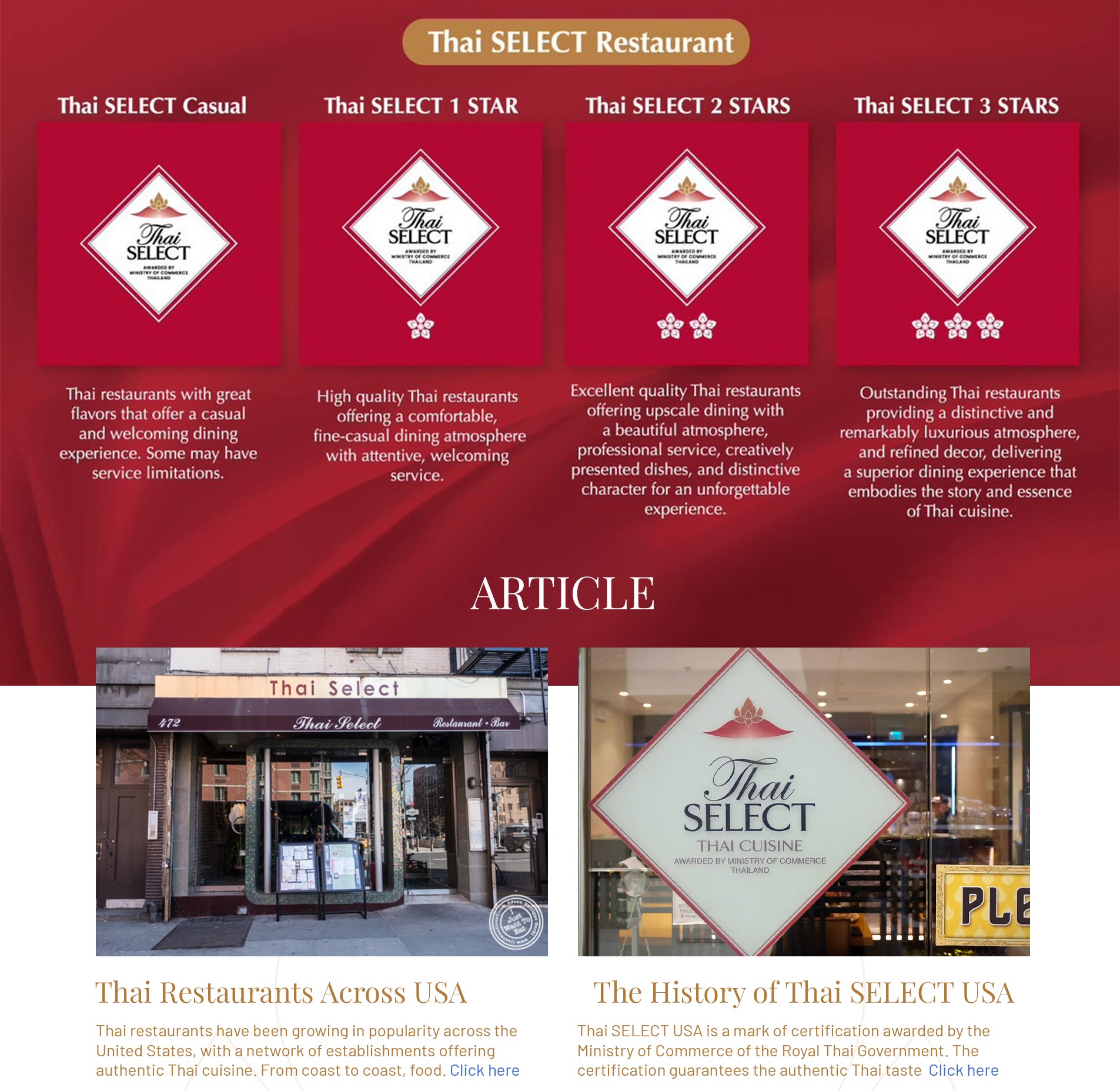 Thai SELECT Midwest — Thai Culinary Excellence Platform