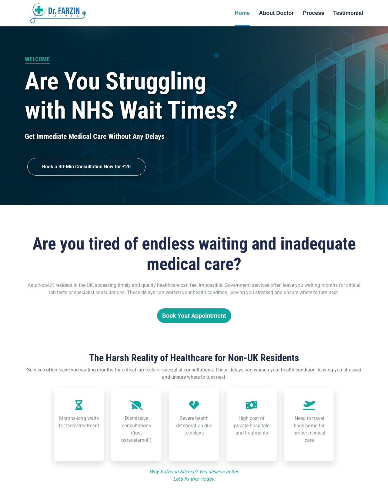 Dr. Farzin Saiyed — Private Medical Consultation Website