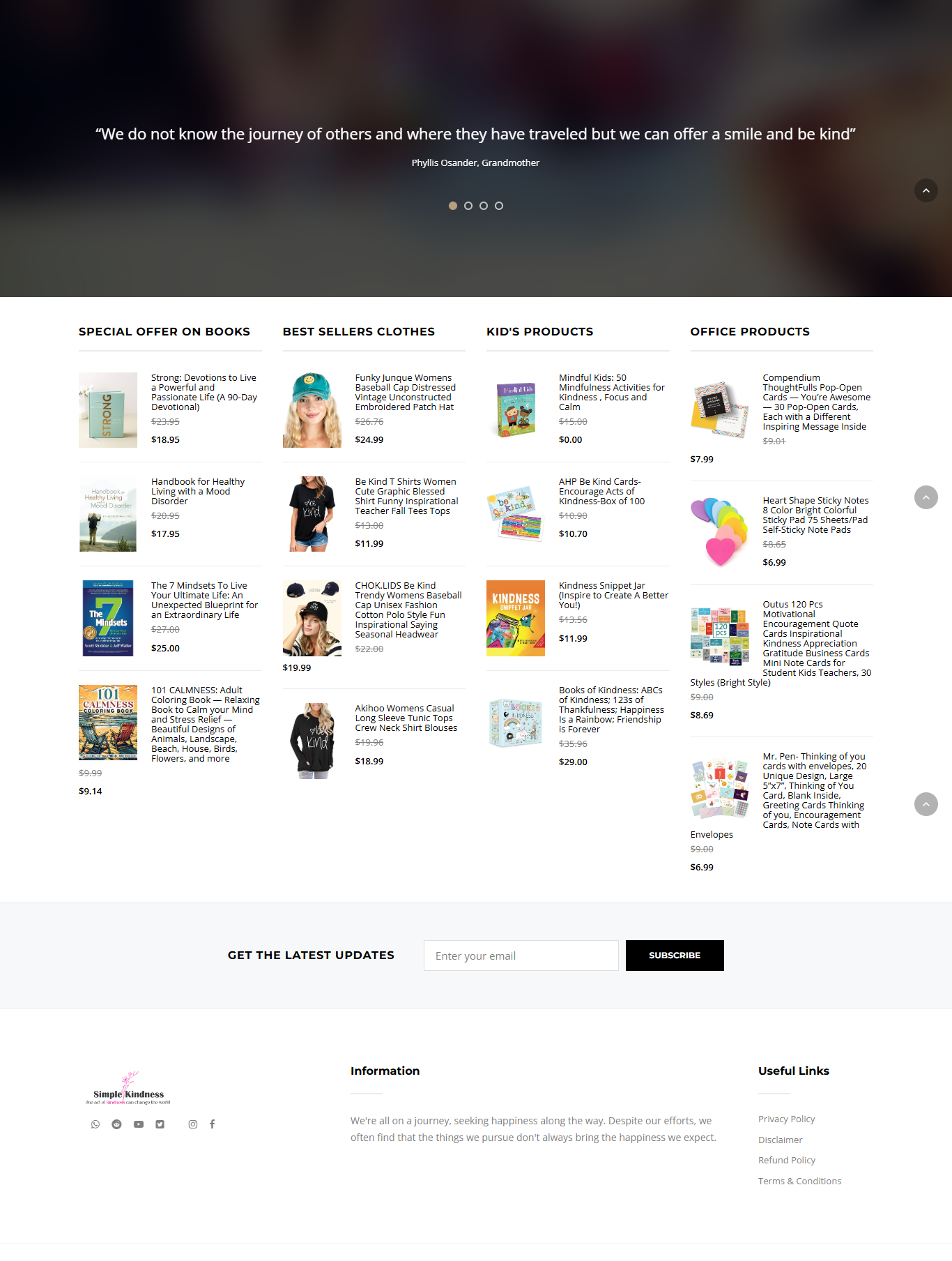 Simple Kindness — Mission-Driven eCommerce & Advocacy Website