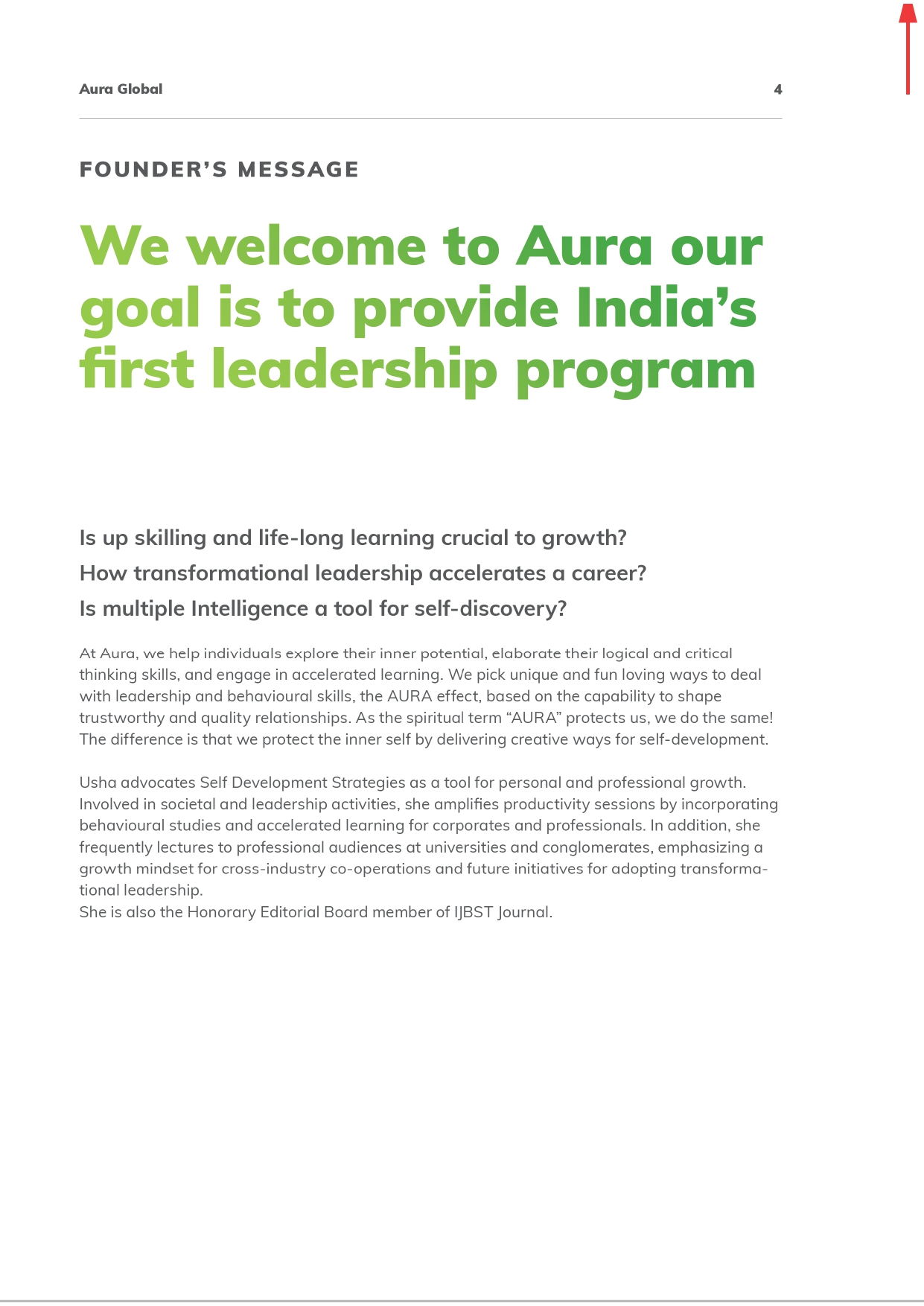 AURA Global — Company Profile Design