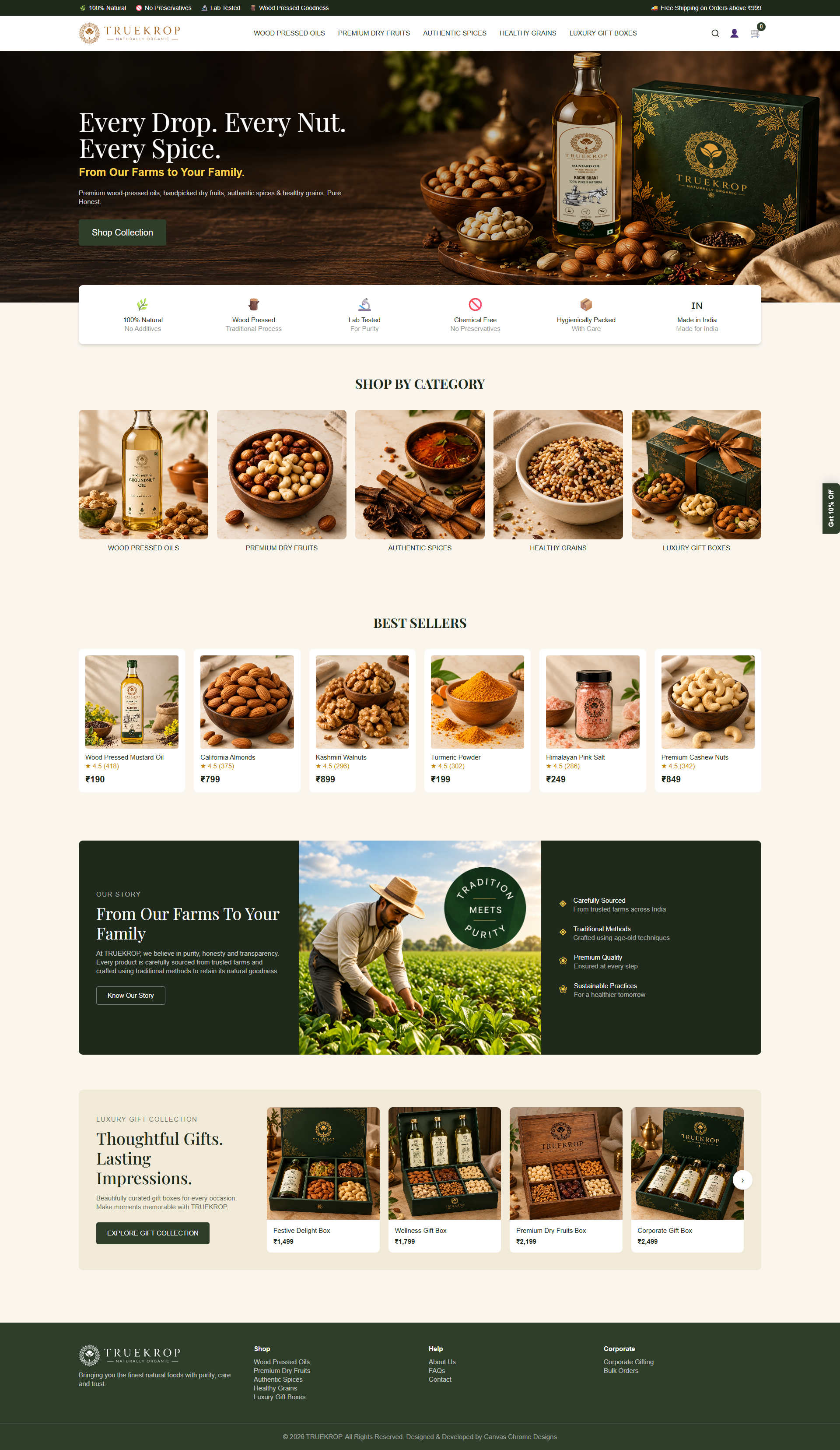 TrueKrop — Website Design & Development